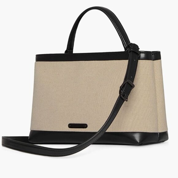 Rebecca Minkoff Handbags - Rebecca Minkoff Megan Surplus Cotton & Hemp Canvas Top Handle Bag NWT